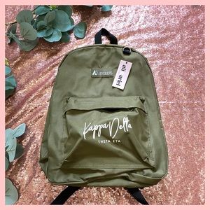🛑 SOLD 🛑 NWT Kappa Delta Backpack in Olive Green